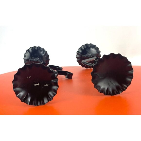 Vintage 1960s candlesticks, candle holder, bird shaped metal, half inch candles - Picture 7 of 10